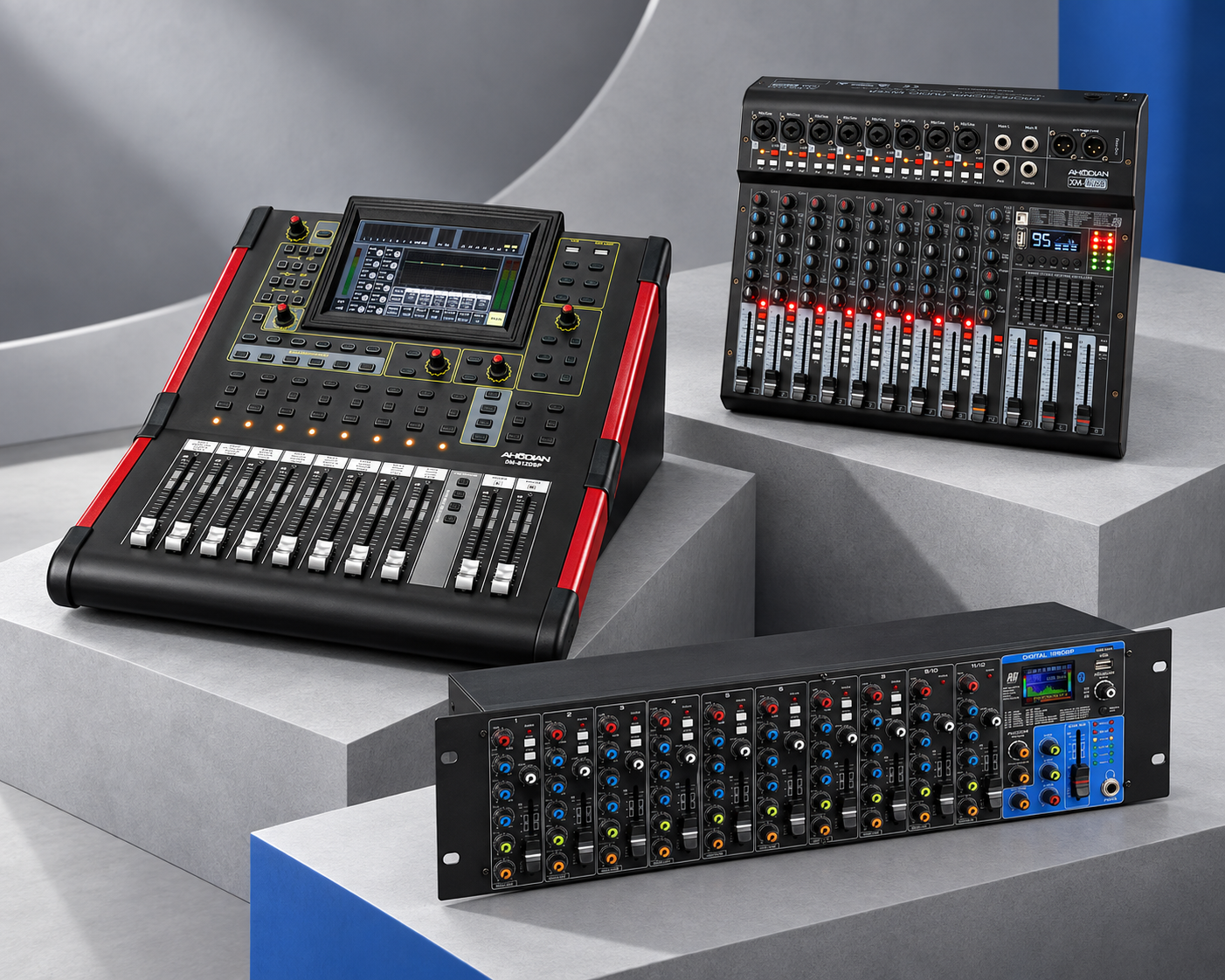 Imagen representativa de Mezcladores y matrices para audio profesional