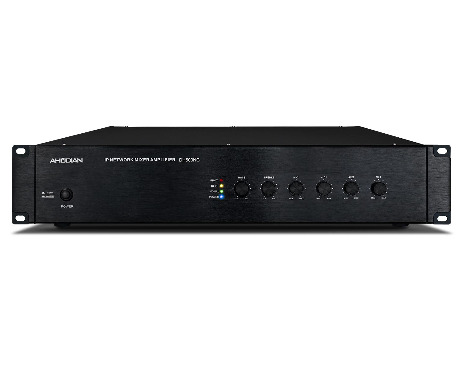 DH-500NC · Network Mixer Power Amplifier (2U) 500Wrms