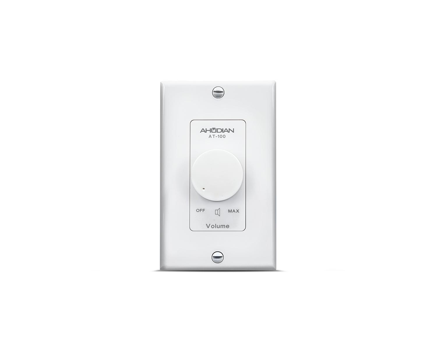 AT-100 · Control atenuador de audio inductivo de pared con potencia de carga 100 W.