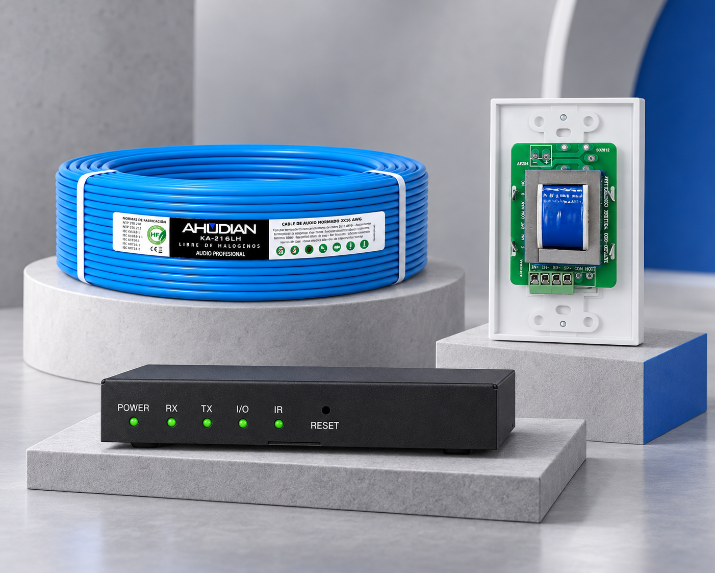 Imagen representativa de Cables y accesorios para instalaciones de audio y control