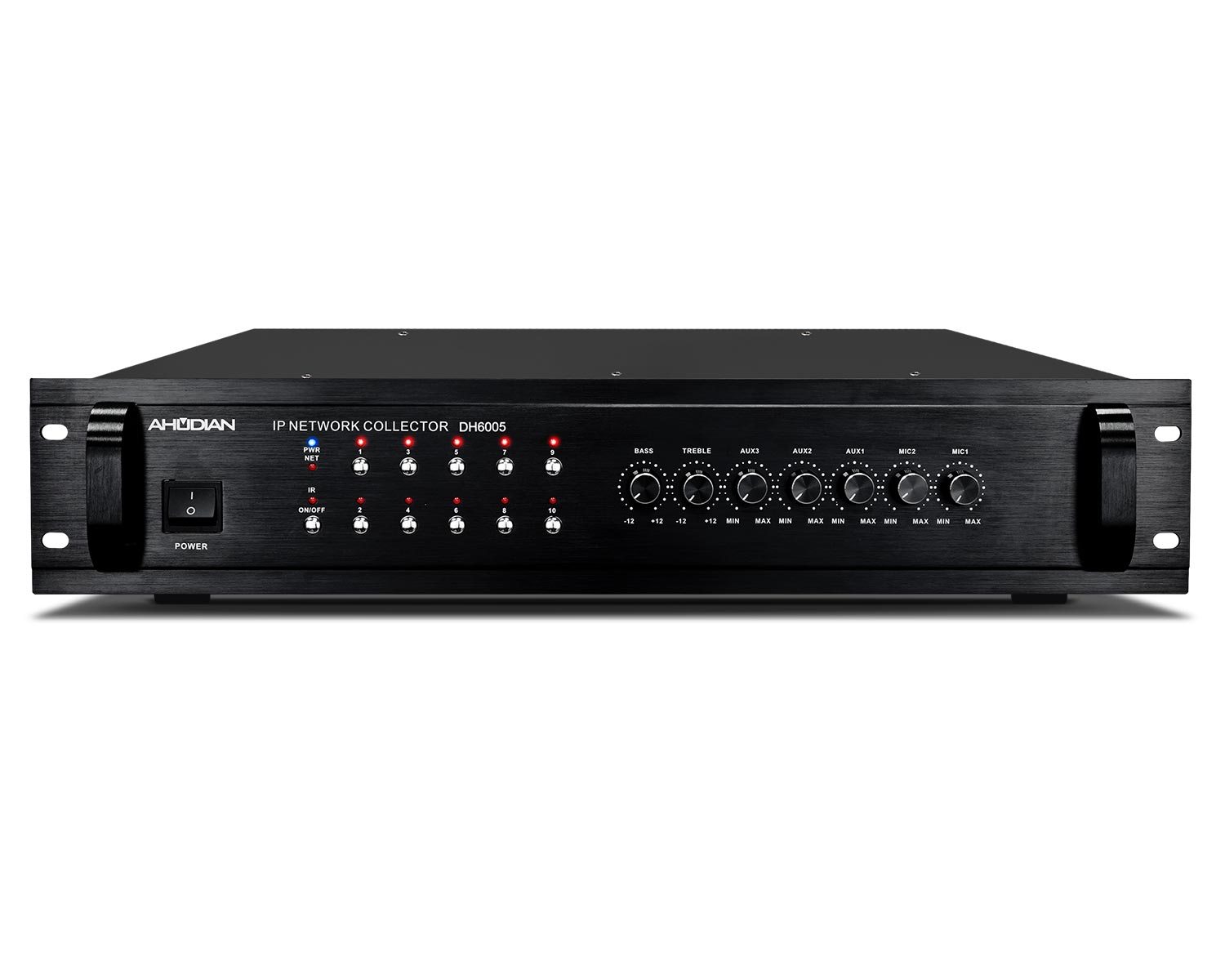 DH-6005 · Pre-amplificador mezclador IP en RED con mezclador de entradas de audio Analógico.